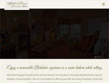 Tablet Screenshot of berkshireelegantcountryinns.com